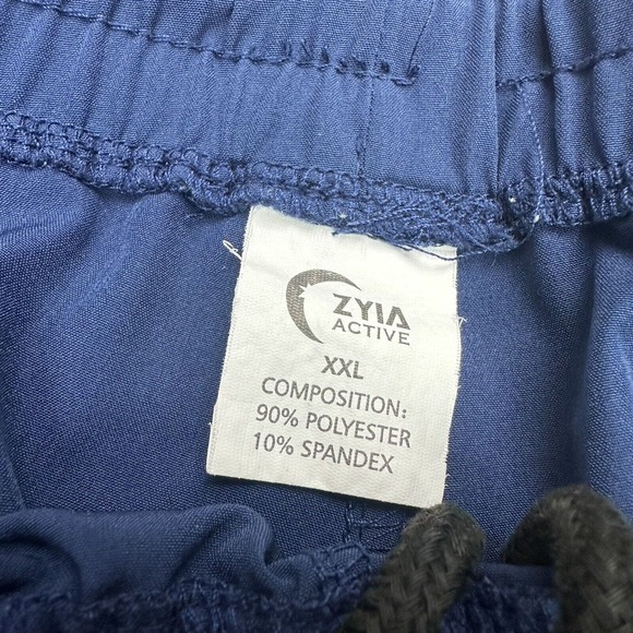 Zyia‎ Active Shorts Men's Blue 2XL Zip Pocket Athletic Shorts - Picture 3 of 8